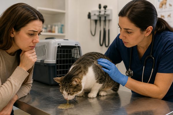 Kedilerde Kusma Neden Olur? Hangi Durumlarda Acilen Veterinere Gidilmeli?
