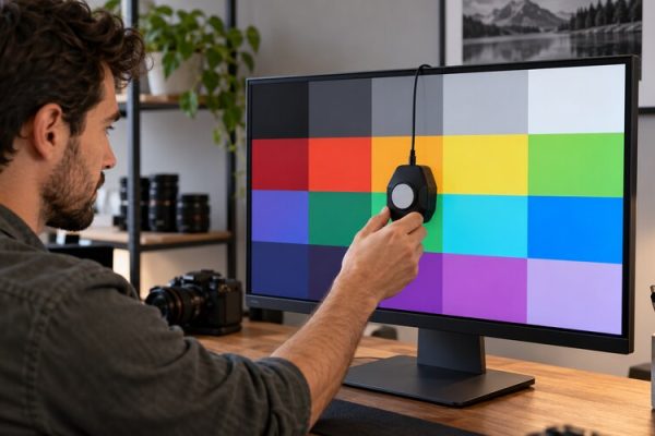 Kalibrasyon cihazıyla monitör renk ayarı