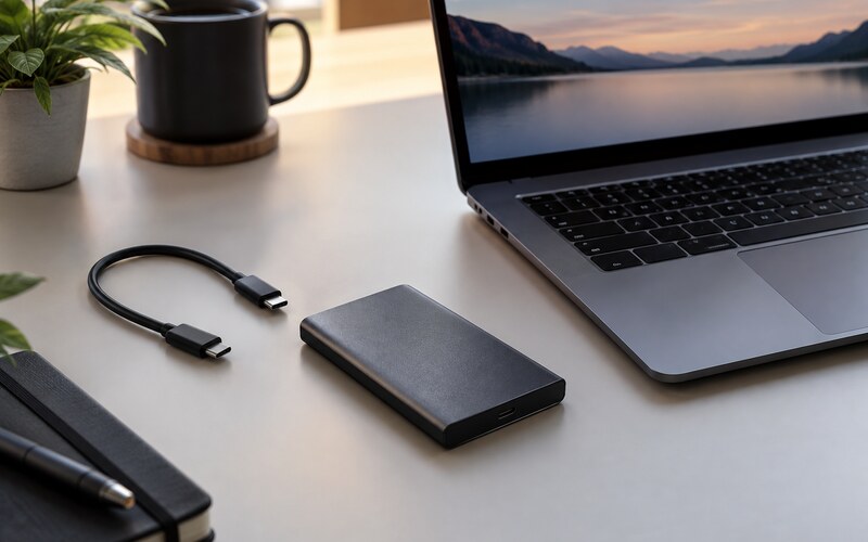 Dizüstü bilgisayar yanında taşınabilir SSD